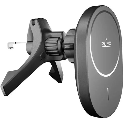 Suporte Magnético para Grelha de Ventilação Carro + Cabo USB-C Puro Power Mag Holder - Preto - Image 2
