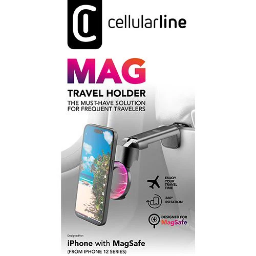 Suporte MagSafe Cellularline Mag Travel Holder - Preto - Image 6