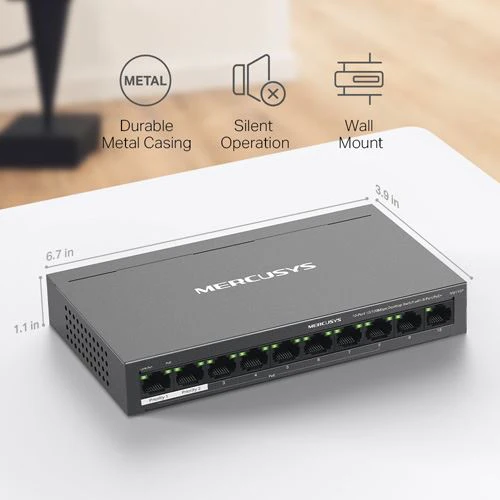 Switch Mercusys MS110P PoE+ 10 Portas 10/100Mbps - Image 10