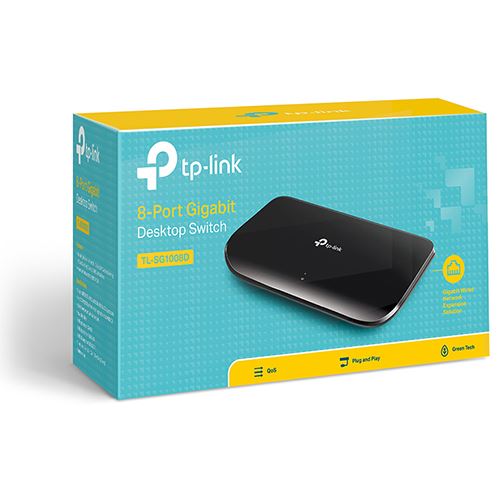 Gigabit Switch Tp-link Desktop de 8 portas - Preto - Image 6