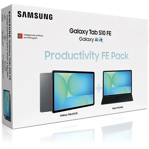 Tablet Samsung Galaxy Tab S10 FE 10.9" - Wi-Fi - 128GB - Cinzento + Capa Teclado