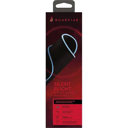 Tapete de Rato Surefire Silent Flight RGB-320 - Preto - Image 3