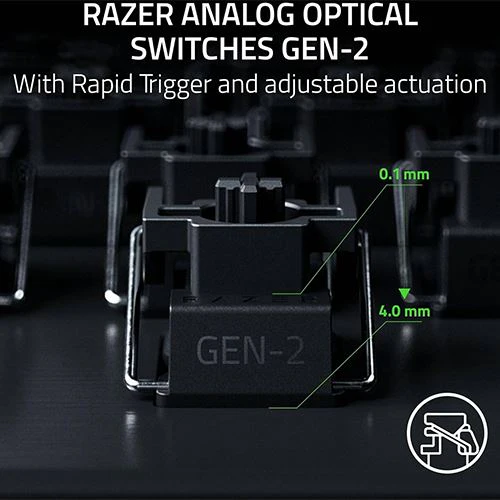 Teclado Gaming Mecânico Razer Huntsman V3 Pro 8KHz Preto - Layout US - Image 2
