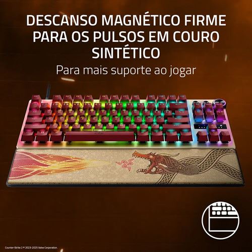 Teclado Gaming Mecânico Razer Huntsman V3 Pro Tenkeyless RGB Counter-Strike 2 Edition - Analog Optical Switches Gen-2 - Layout US - Image 2