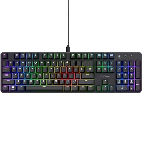 Teclado Gaming Trust GXT 871 Zora - Layout PT - Preto