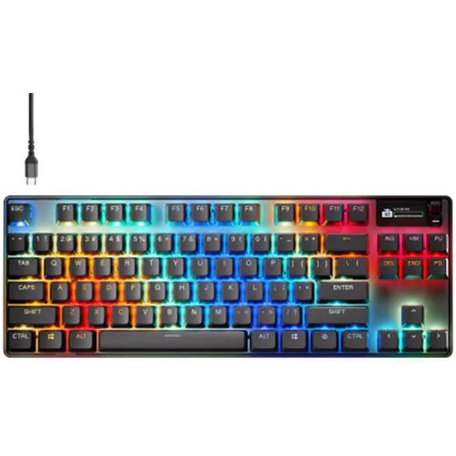 Teclado Gaming Wireless Steelseries Apex Pro TKL Gen 3 - Layout US - Preto