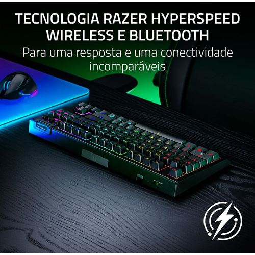 Teclado Wireless Razer Blackwidow V4 Tenkeyless Orabge Switch RGB - Layout US - Image 5