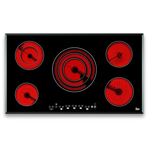 Placa de Vitrocerâmica Teka TR 951 | 90 cm | 5 Zonas | Preto