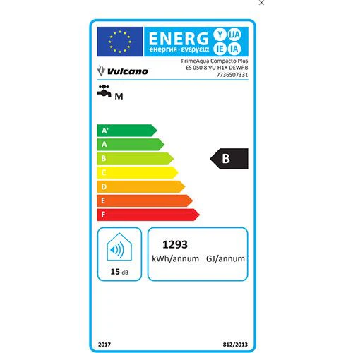 Termoacumulador Vulcano PrimeAqua Compacto Plus ES 100 8 VU H1X DEWRB | 74L - Image 4