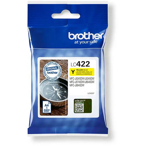 Tinteiro Brother LC422Y - Amarelo