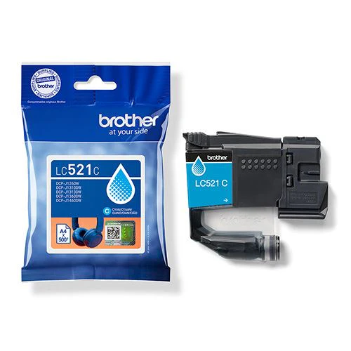Tinteiro Brother LC521C - Azul Ciano