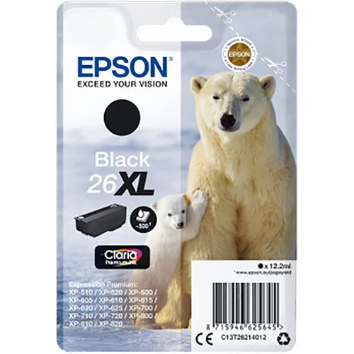 Tinteiro Epson 26XL - C13T26214012 - Preto