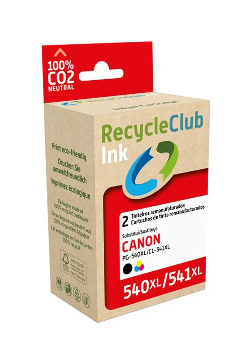 Tinteiro Recycleclub Canon PG-540XL | CL-541XL - 2 Uni.
