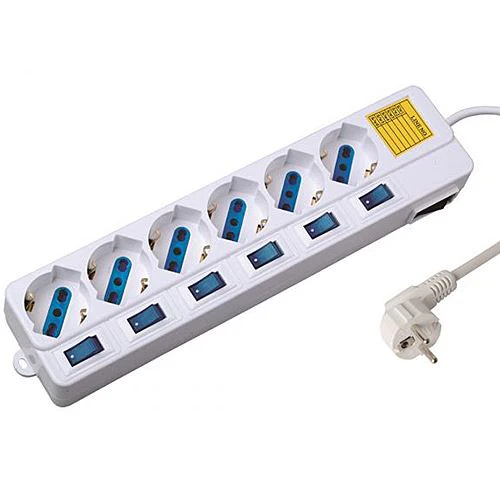Tomada Ewent 6x Shuko 1.5M - Branco