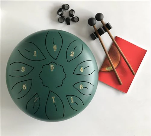 Tongue Drum 11 notas STD10/11N Verde FZone