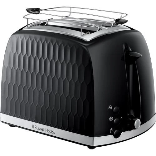 Torradeira 2 Fendas Russel Hobbs Honeycomb - Preto - Outlet - Grade A