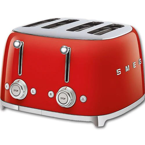 Torradeira 4 Fendas Smeg Anni 50 TSF03RDEU - Vermelho