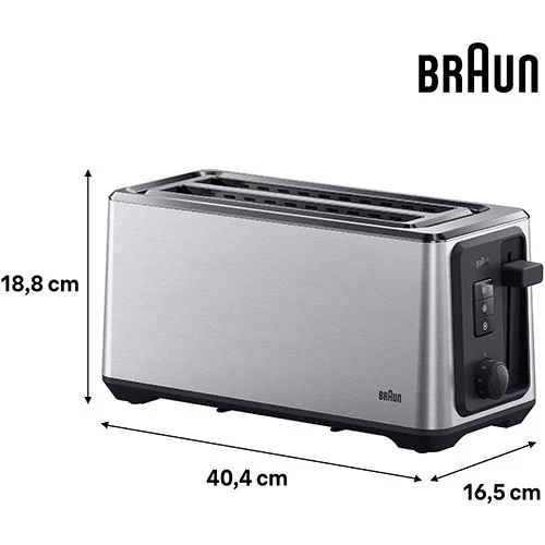 Torradeira Braun HT5220 - Preto e Aço inoxidável - Image 2