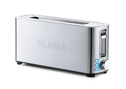 Torradeira Flama 966FL Fenda Longa 1050W - Inox Cinzento