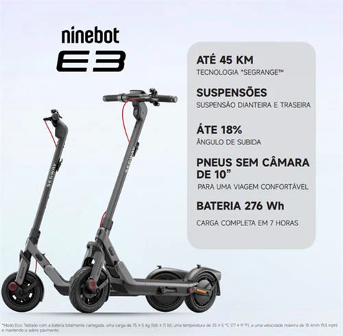 Trotinete Elétrica Ninebot by Segway E3 E 400W - Image 5