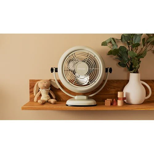Ventoinha de Mesa Cecotec EnergySilence 800 RetroDesk | 20 Cm | 20 W - Bege - Image 8