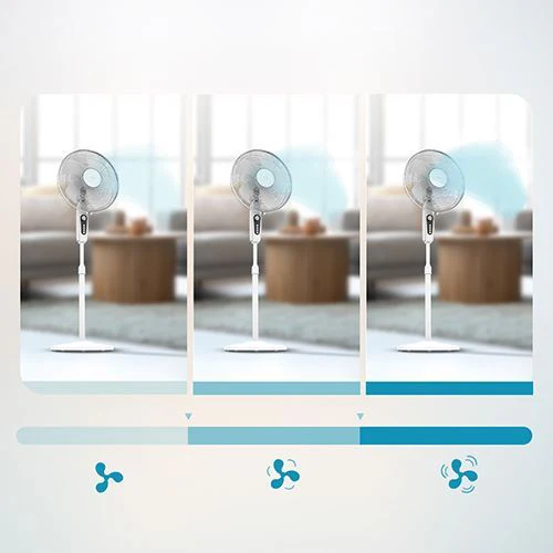Ventoinha de Pé Cecotec 515 Maxflow | 40 Cm | 45 W - Branco - Outlet - Grade A - Image 9