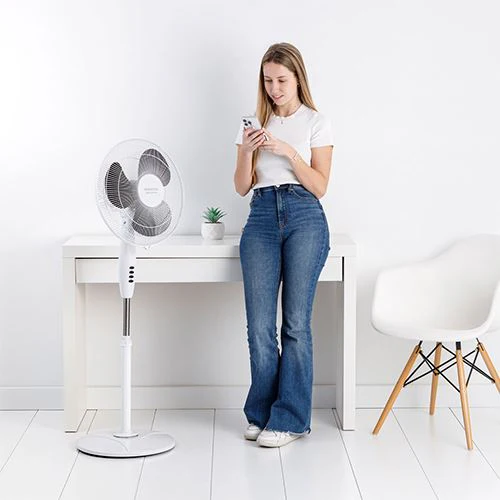 Ventoinha de Pé Taurus Greco 16CR Pure | 40 Cm | 40 W - Branco - Image 2