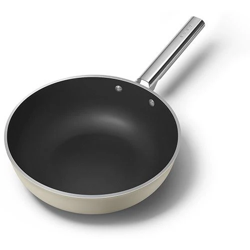 Wok antiaderente Smeg Anni 50 WOF3002CRM | 30cm - Creme - Image 7