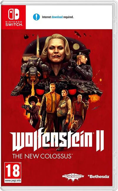 Wolfenstein II New Colossus - Code in a Box - Nintendo Switch