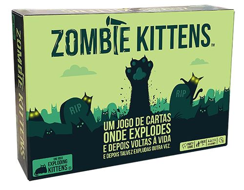 Jogo de Tabuleiro Zombie Kittens - Exploding Kittens | Mebo
